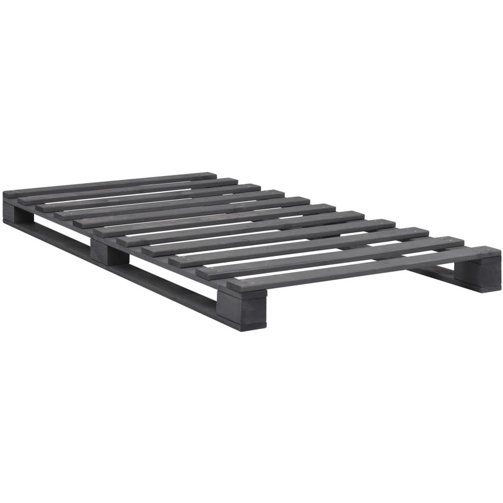 Giroletto In Pallet Grigio Legno Massello Di Pino 100x200 Cm - Foto 2