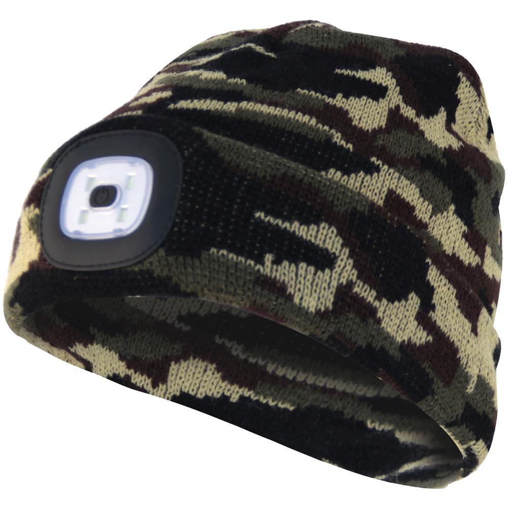 Capellino Con Luce Frontale Torcia Led Ricaricabile Mimetico - Foto 1