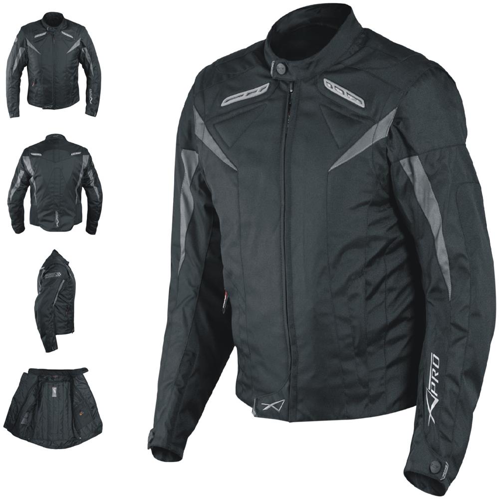 Giacca Lady Donna Tessuto Cordura Moto Protezione Manica Staccabile Nero L - Foto 1