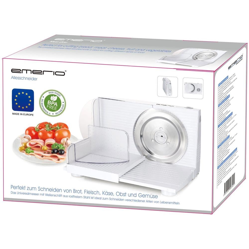 Affettatrice Multiuso MS-125000 Regolabile Tra 0-17 mm Potenza 100 W Colore Bianco - Foto 5