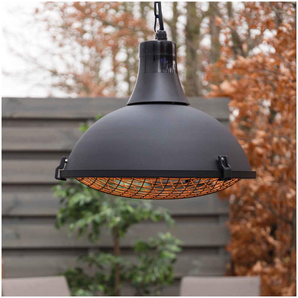 Stufa a Sospensione Indus II 2100W Alogena Nera - Foto 2