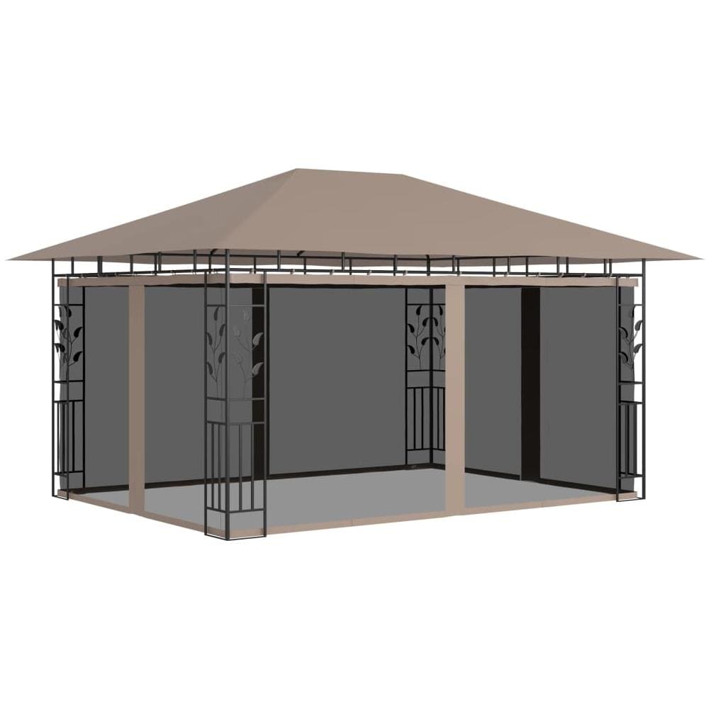 Gazebo con Zanzariera 4x3x2,73 m Talpa 180 g / m² - Foto 1