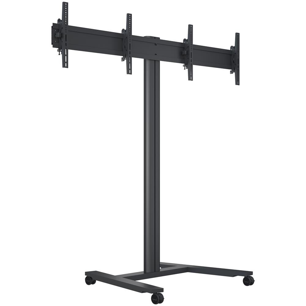 M 180 HD Dual 55" Portable flat panel floor stand Nero - Foto 1