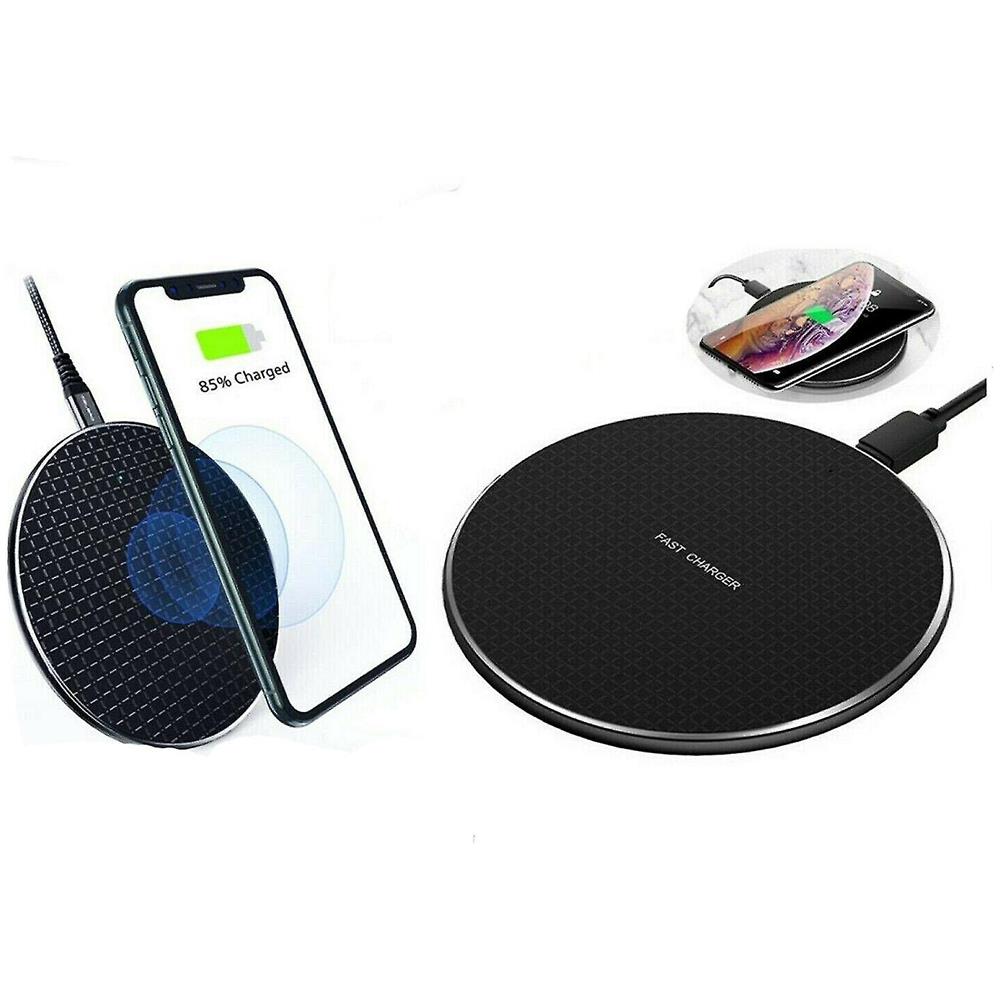Qi Wireless Fast Charger Caring Pad Dock Per Iphone Samsung Android - Foto 1