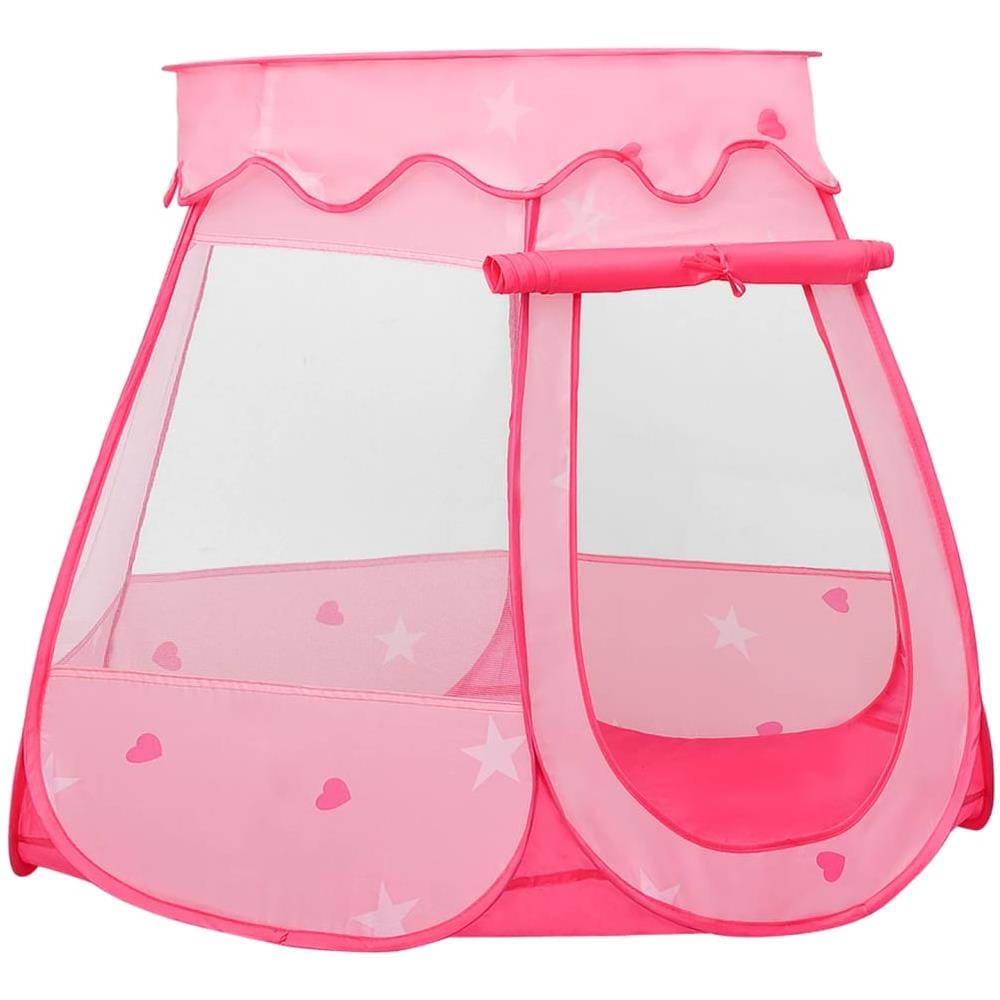 Tenda Da Gioco Per Bambini Rosa Con 250 Palline 102x102x82 Cm - Foto 2