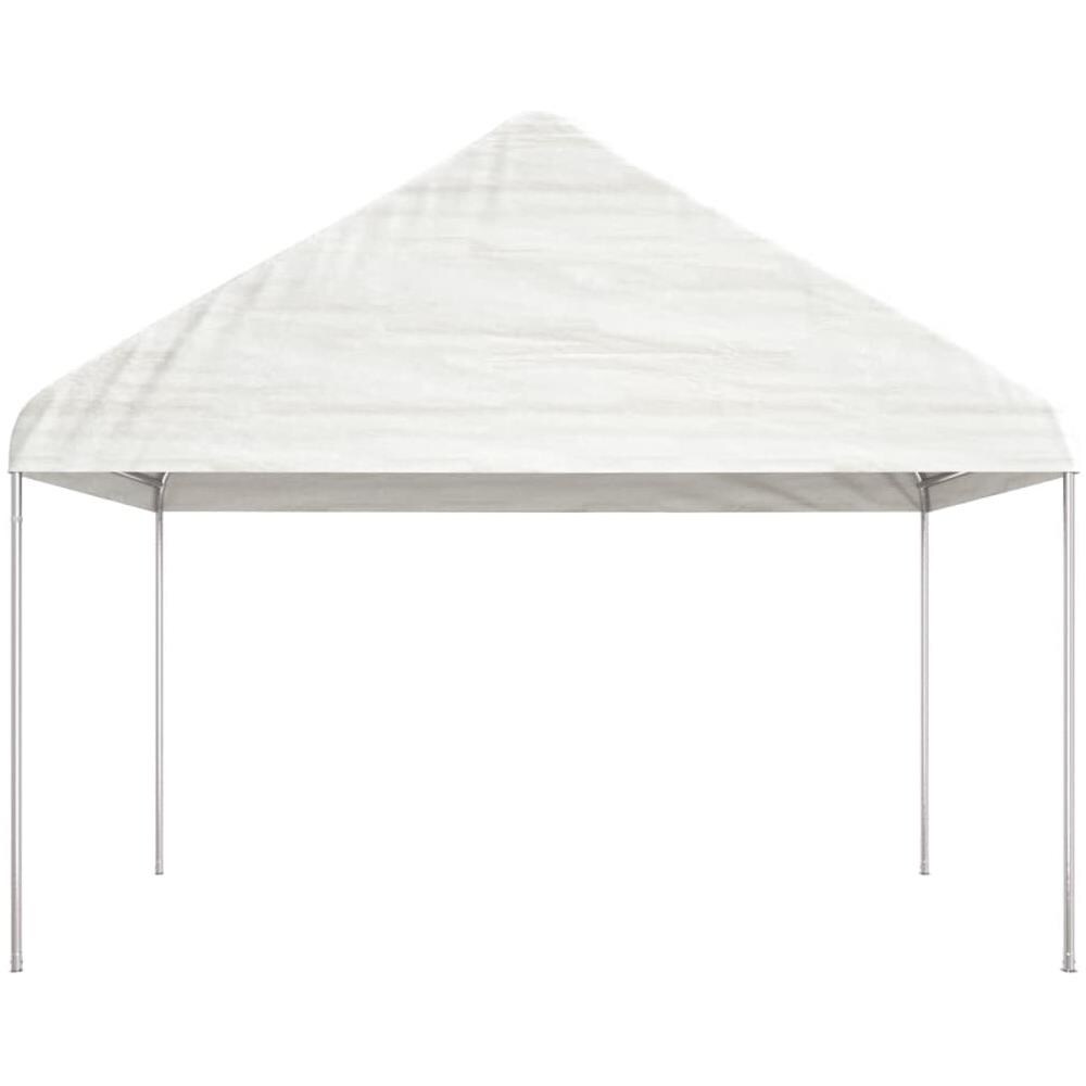 Gazebo Con Tetto Bianco 8,92x4,08x3,22 M In Polietilene - Foto 3