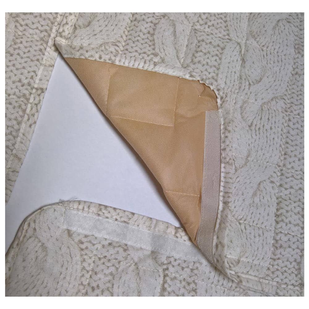 Copridivano Trapuntato Antimacchia Per Divani Con Penisola Dis. Reticolo 190-195 Cm Bordeaux - Foto 2