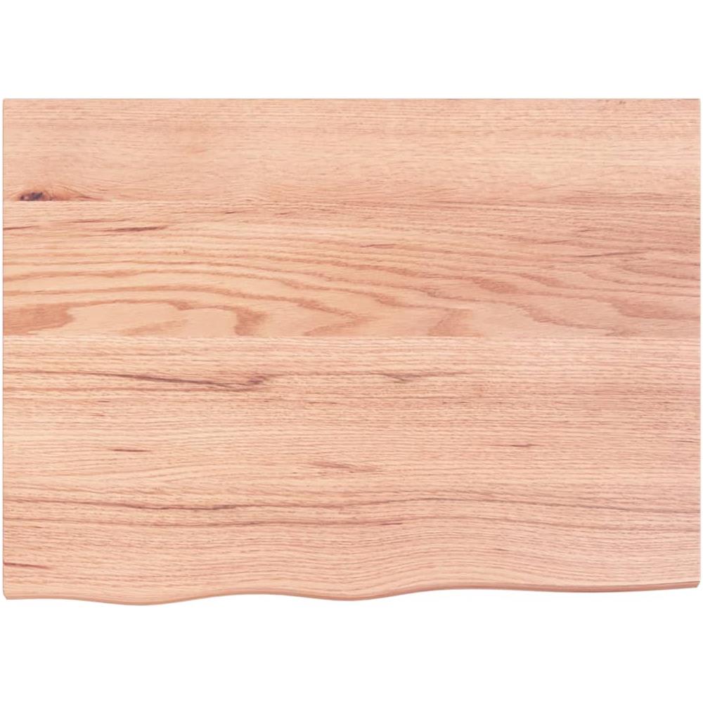 Ripiano Muro Marrone 80x60x (2-4) cm Massello Rovere Trattato - Foto 2