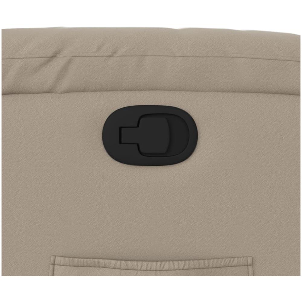 Poltrona Reclinabile Cappuccino In Similpelle - Foto 8