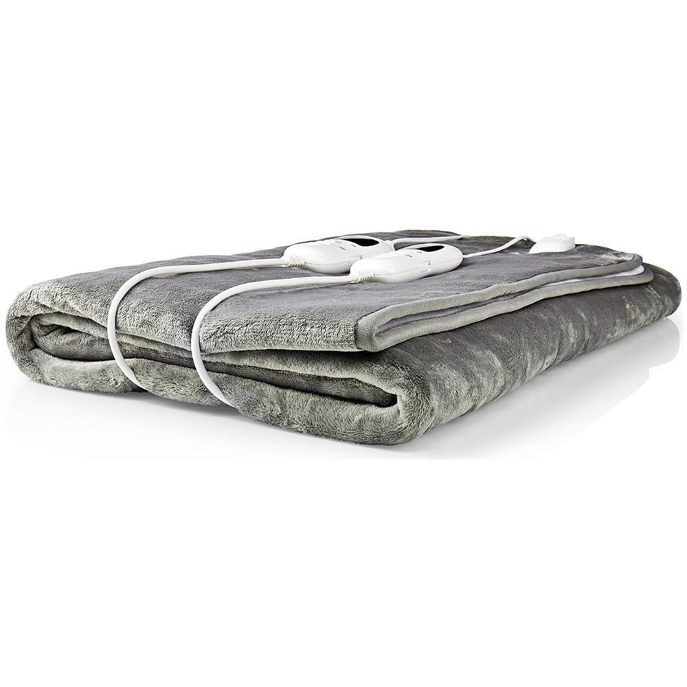 PEBL130CWT2 scaldaletto Coperta elettrica 120 W Grigio, Bianco Tessuto felpato, Poliestere - Foto 1