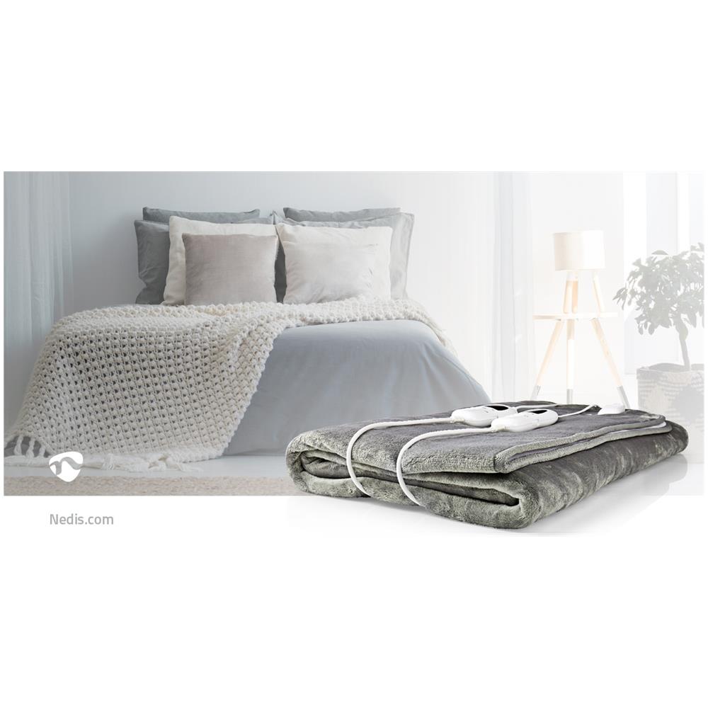PEBL130CWT2 scaldaletto Coperta elettrica 120 W Grigio, Bianco Tessuto felpato, Poliestere - Foto 11
