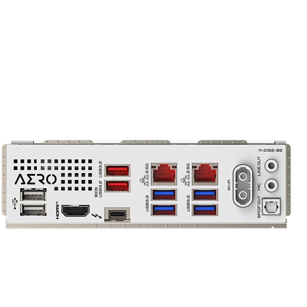 Z890 AERO G Scheda Madre - Supporta CPU Intel Core Ultra (Serie 2), VRM a 16+1+2 fasi, fino a 8800MHz DDR5 (OC), 1xPCIe 5.0 + 4xPCIe 4.0, Wi-Fi 7, LAN 2.5GbE, Thunderbolt 4 - Foto 5