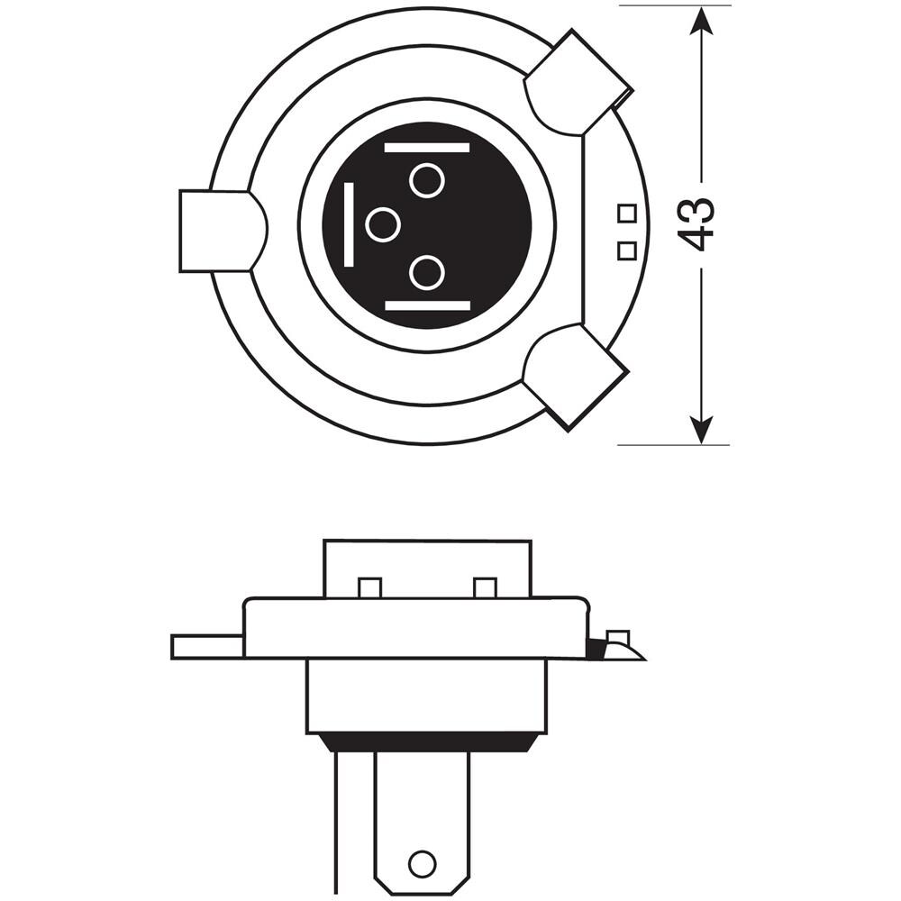 da H4 12v 130/90w P43t - Foto 8