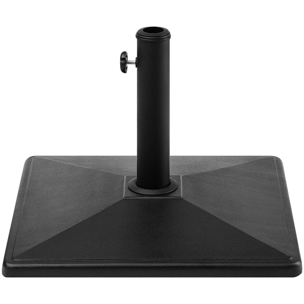 Base Per Ombrellone In Cemento Nero 50 X 50 Cm Cervo - Foto 1