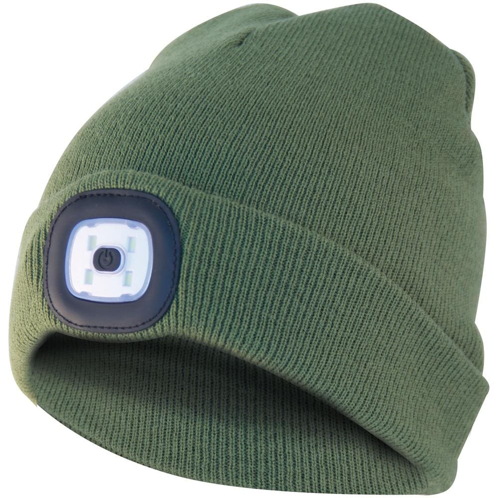 Capellino Con Luce Frontale Led Ricaricabile Verde Lighthouse - Foto 1