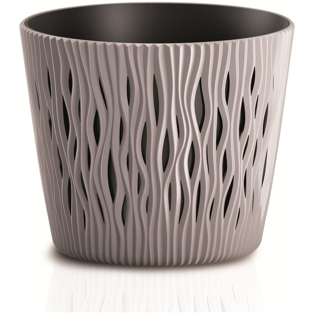 Vaso Da Fiori Sandy Round Flowerpot Dsr220 - Colore Mocca - Foto 1