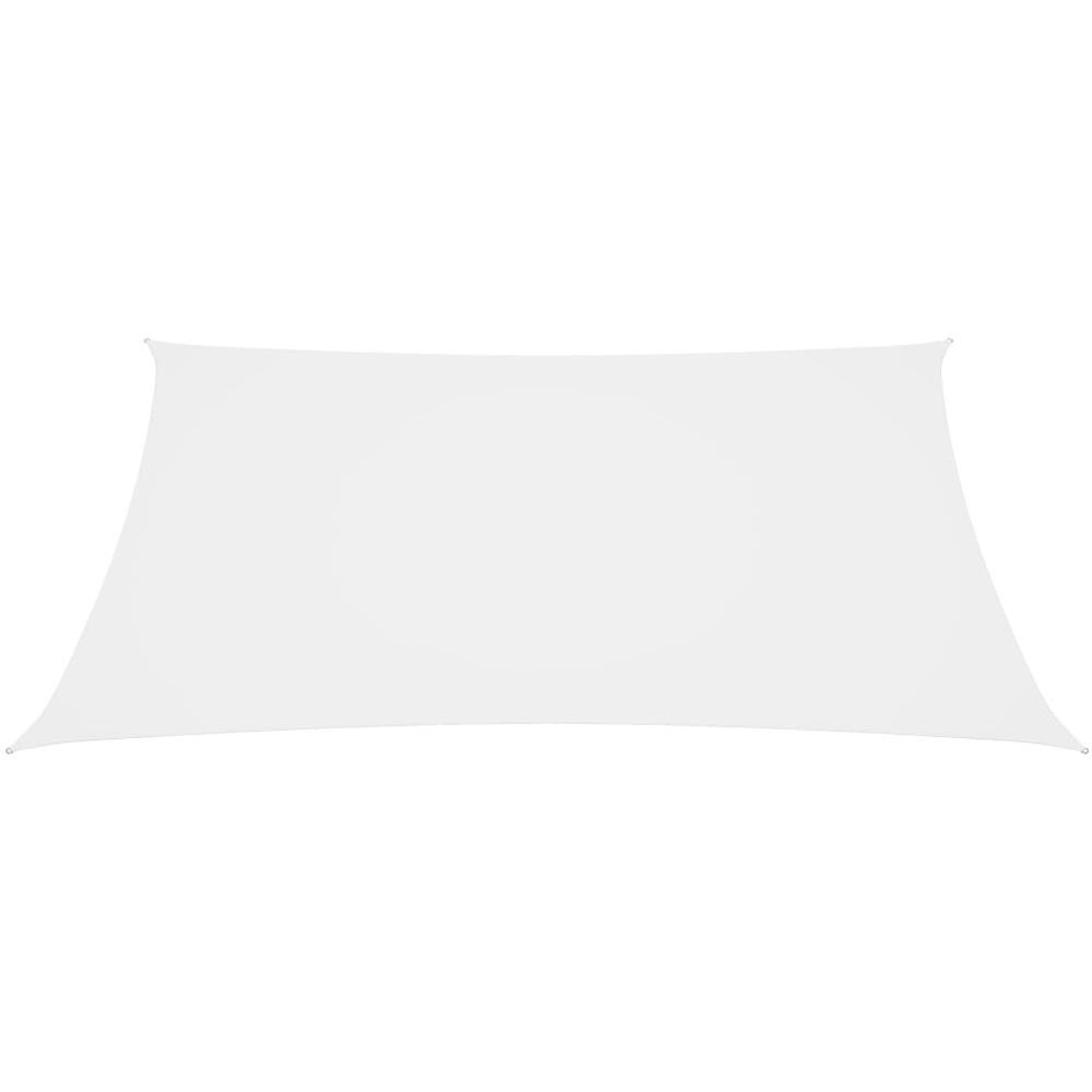 Parasole a Vela Oxford Rettangolare 5x7 m Bianco - Foto 2