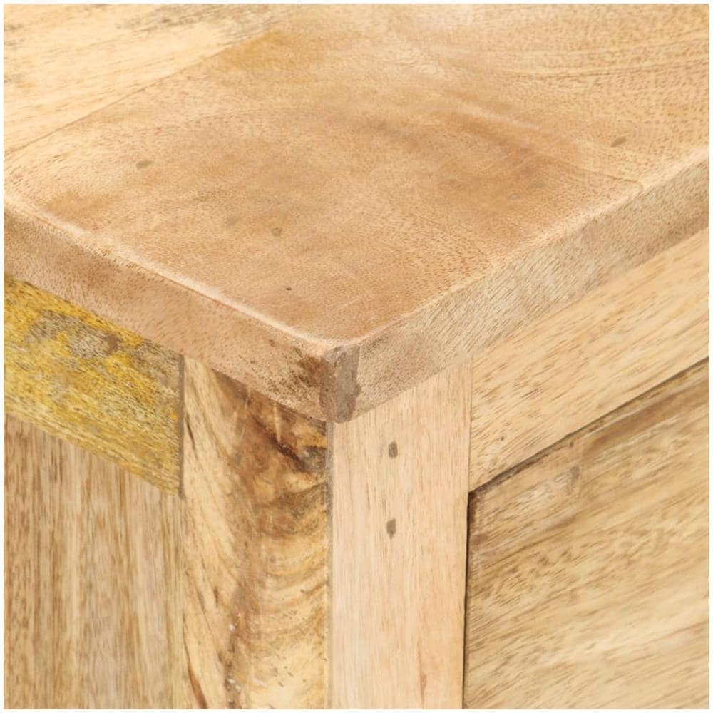Comodino 45x35x60 Cm In Legno Massello Di Mango - Foto 2
