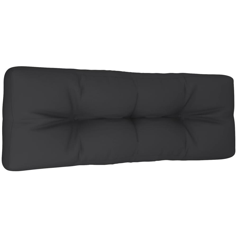 Cuscino per Pallet Nero 120x40x12 cm in Tessuto - Foto 1