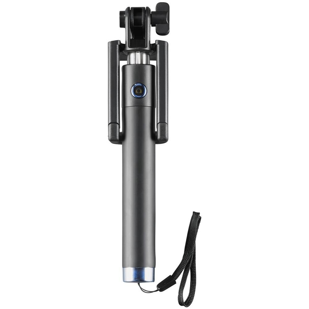 50111 SMARTselfie Easy Bluetooth Selfistick 76 cm schwarz / blau Nero, Blu bastone per selfie - Foto 1