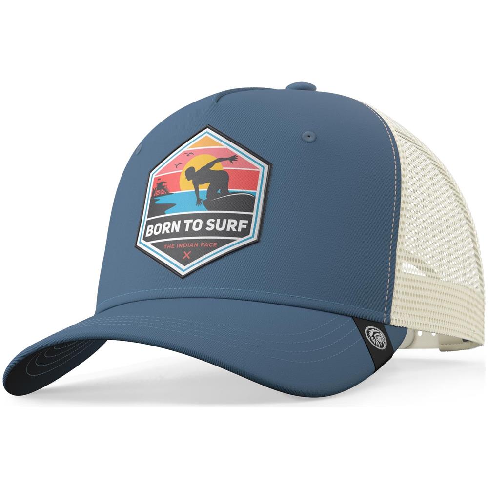 Cappellino Trucker Born To Surf Giallo Per Uomini E Donne - Foto 1