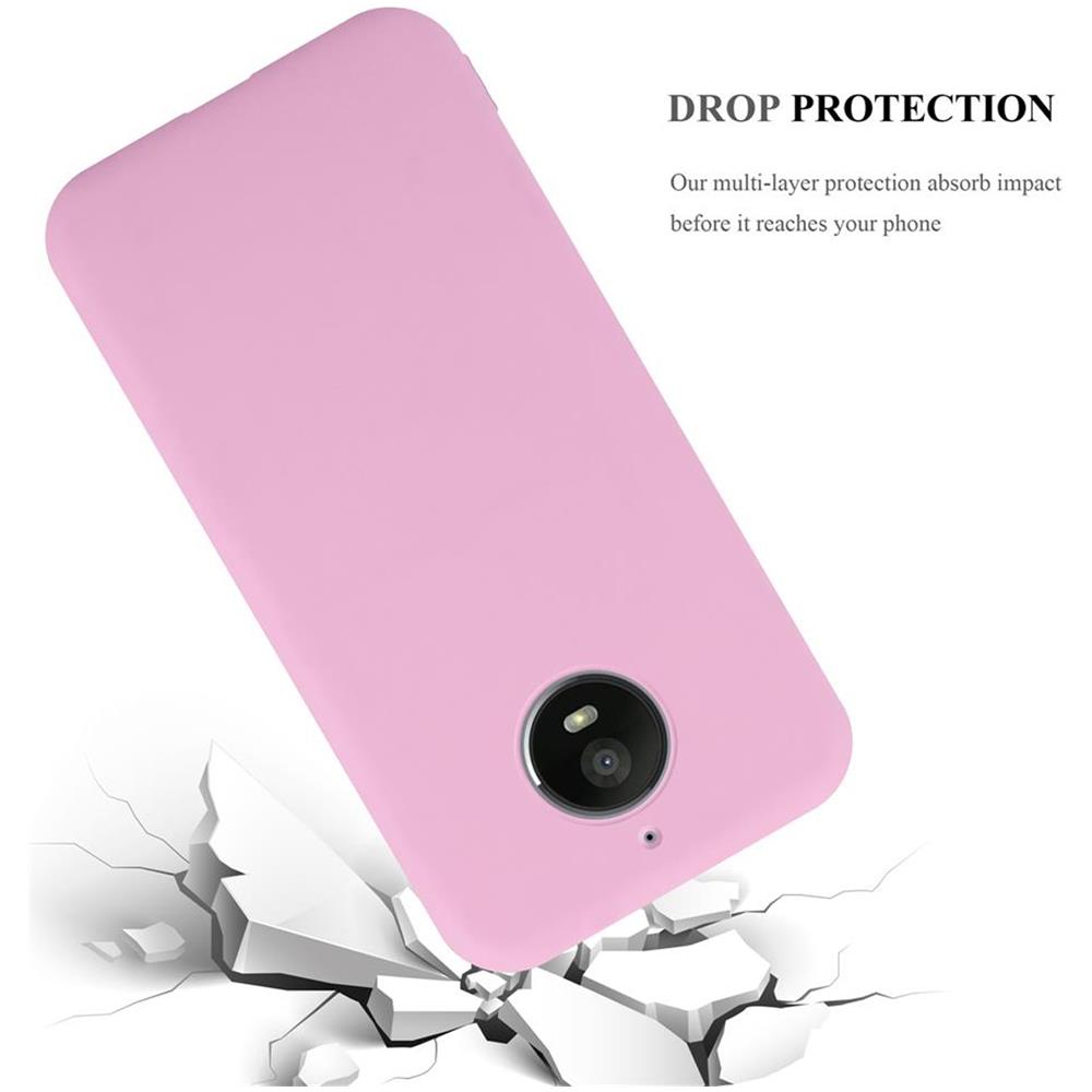 Custodia Compatibile Con Motorola Moto E4 Plus In Candy Rosa - Coperchio Protettivo In Silicone Tpu Flessibile - Foto 8