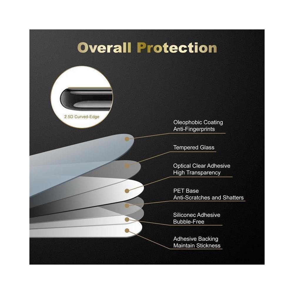 3x Pellicola Armatura A Schermo Intero Compatibile Con Oppo A92s In Trasparente Con Nero - 3x Vetro Temperato (tempered) Di Protezione Del Display In Durezza 9h Con 3d Touch - Foto 8