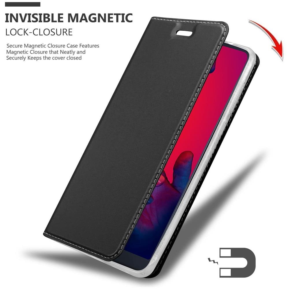 Custodia Compatibile Con Huawei P20 Pro In Classy Nero - Coperchio Protettiva Con Chiusura Magnetica, Funzione Stand E Tasca Per Le Carte - Foto 8