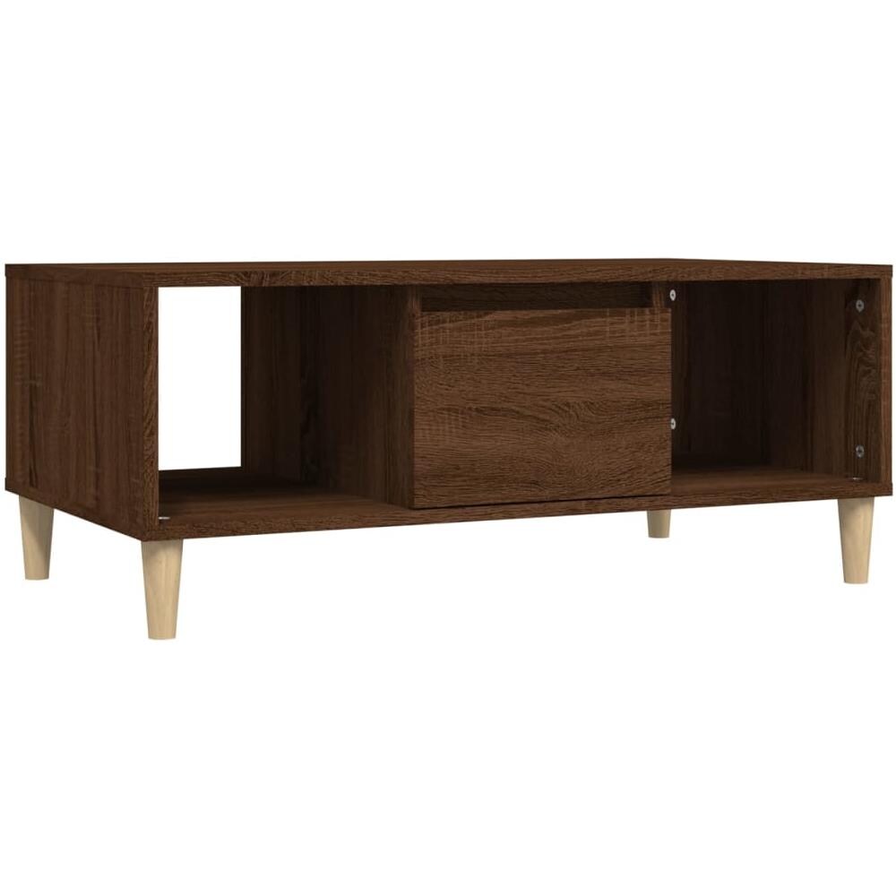 Tavolino Da Salotto Rovere Marrone 90x50x36,5 Cm In Multistrato - Foto 2