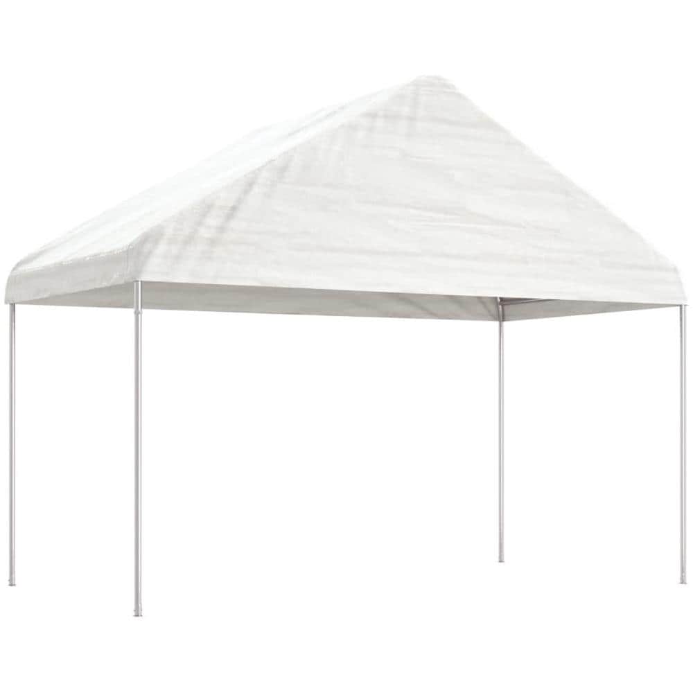 Gazebo Con Tetto Bianco 11,15x4,08x3,22 M In Polietilene - Foto 2