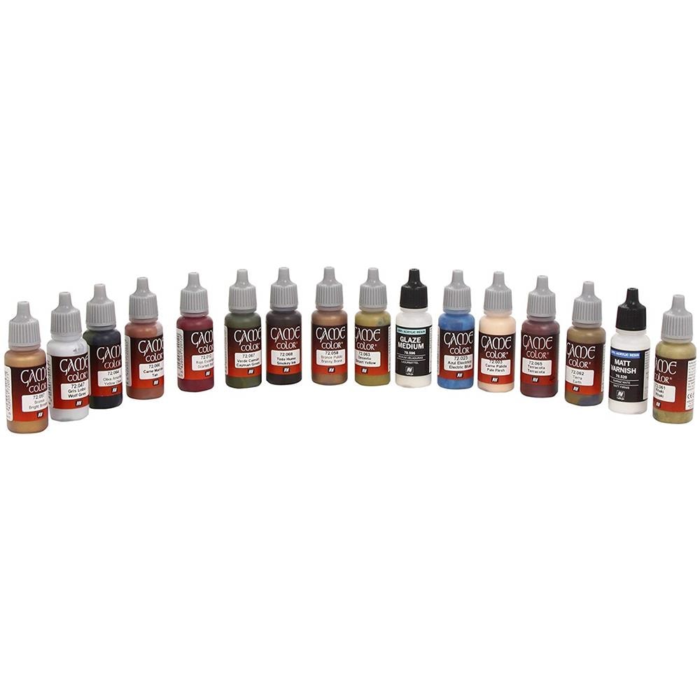Kit Pittura Acrilica, 16 Pz, Colori Assortiti - Foto 1