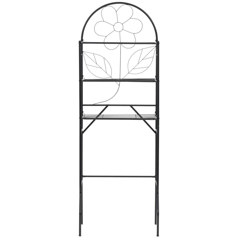 Scaffale Da Bagno 60x33x174 Cm Nero - Foto 2