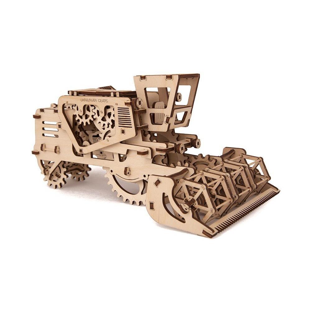 Puzzle in Legno 3D - Mietitrebbiatrice - 154 Pezzi - Foto 2