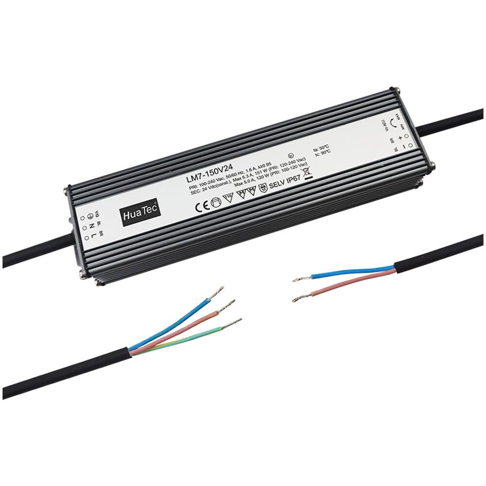 Trasformatore Led 24v 150w Impermeabile Ip67 Senza Sfarfallio Tensione Costante Per Strisce Led Alimentatore Driver - Foto 1