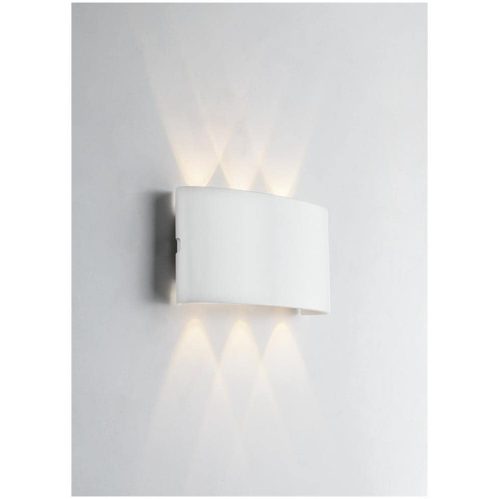 Applique A Incasso A Led Per Esterni Integrata, Antracite Goffrato, Ip54, 4000k - Foto 1