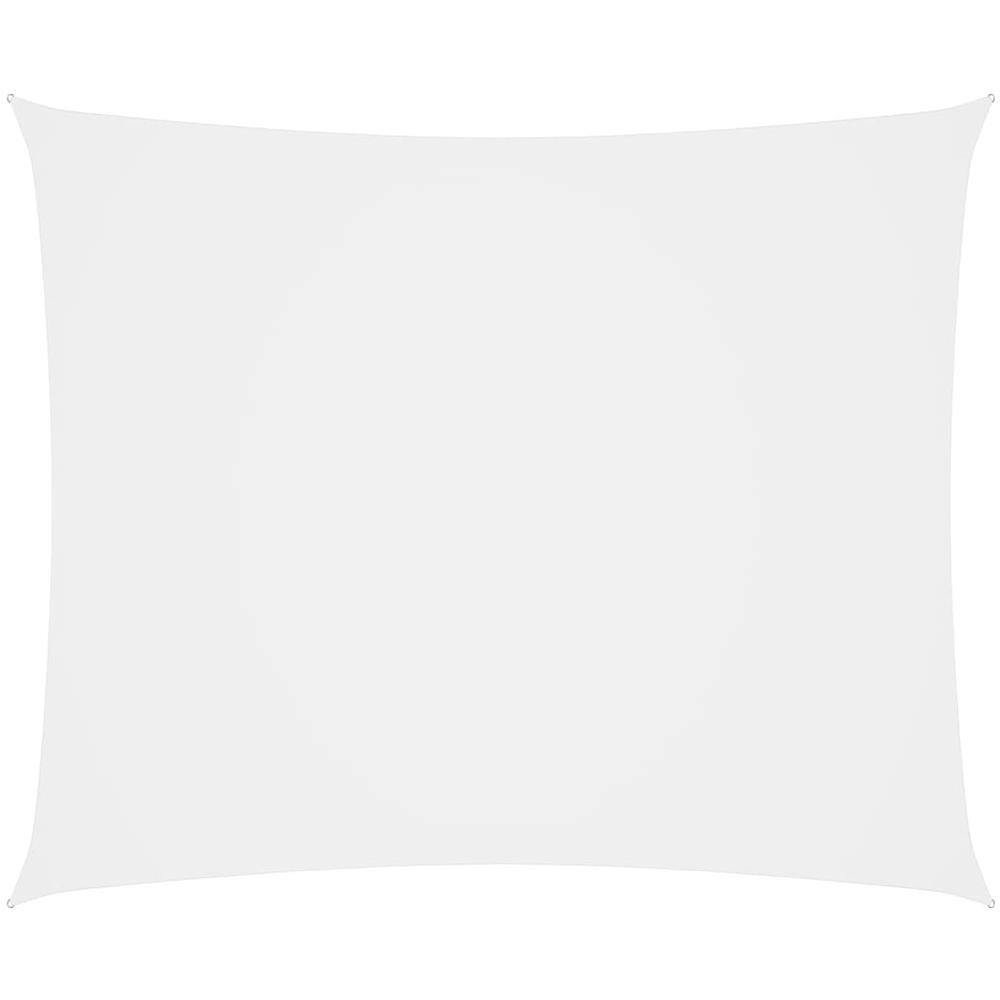 Parasole a Vela Oxford Rettangolare 6x8 m Beige - Foto 1