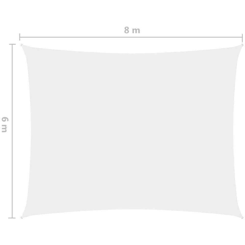 Parasole a Vela Oxford Rettangolare 6x8 m Beige - Foto 6