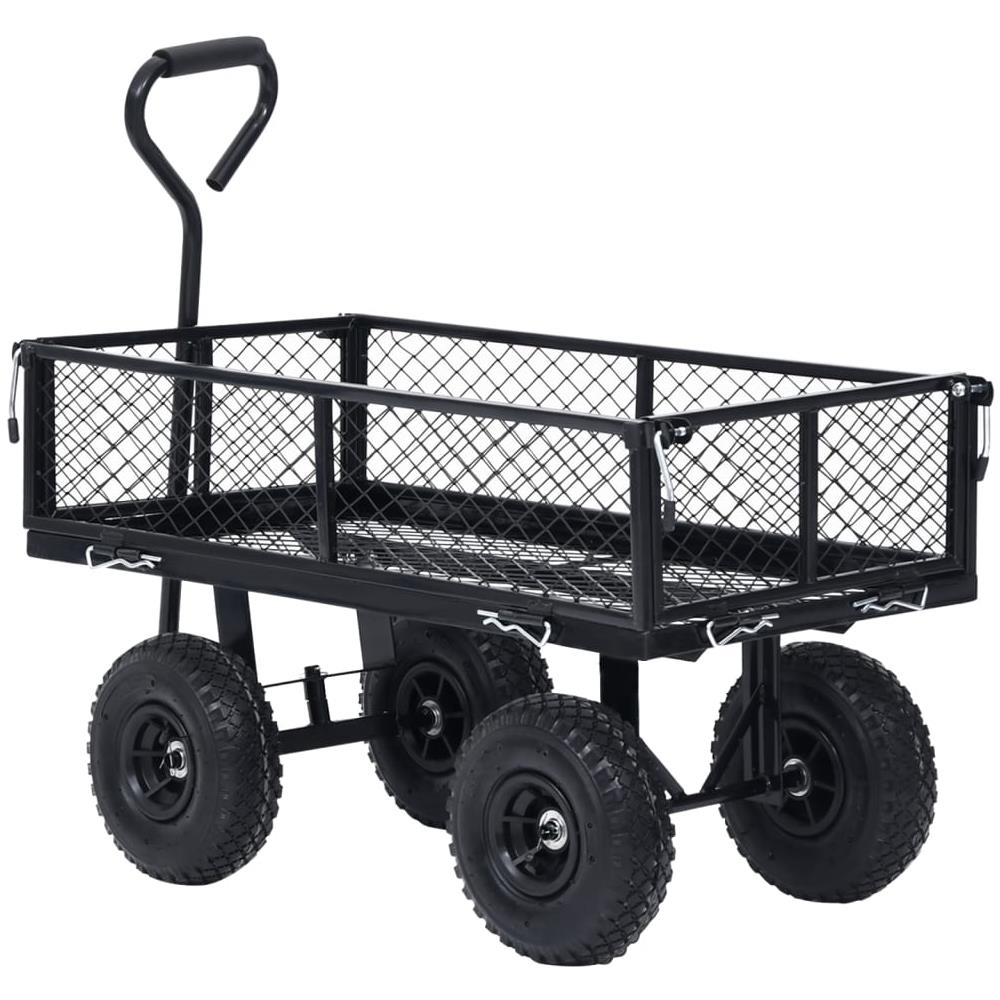 Carrello a Mano da Giardino Nero 250 kg - Foto 2