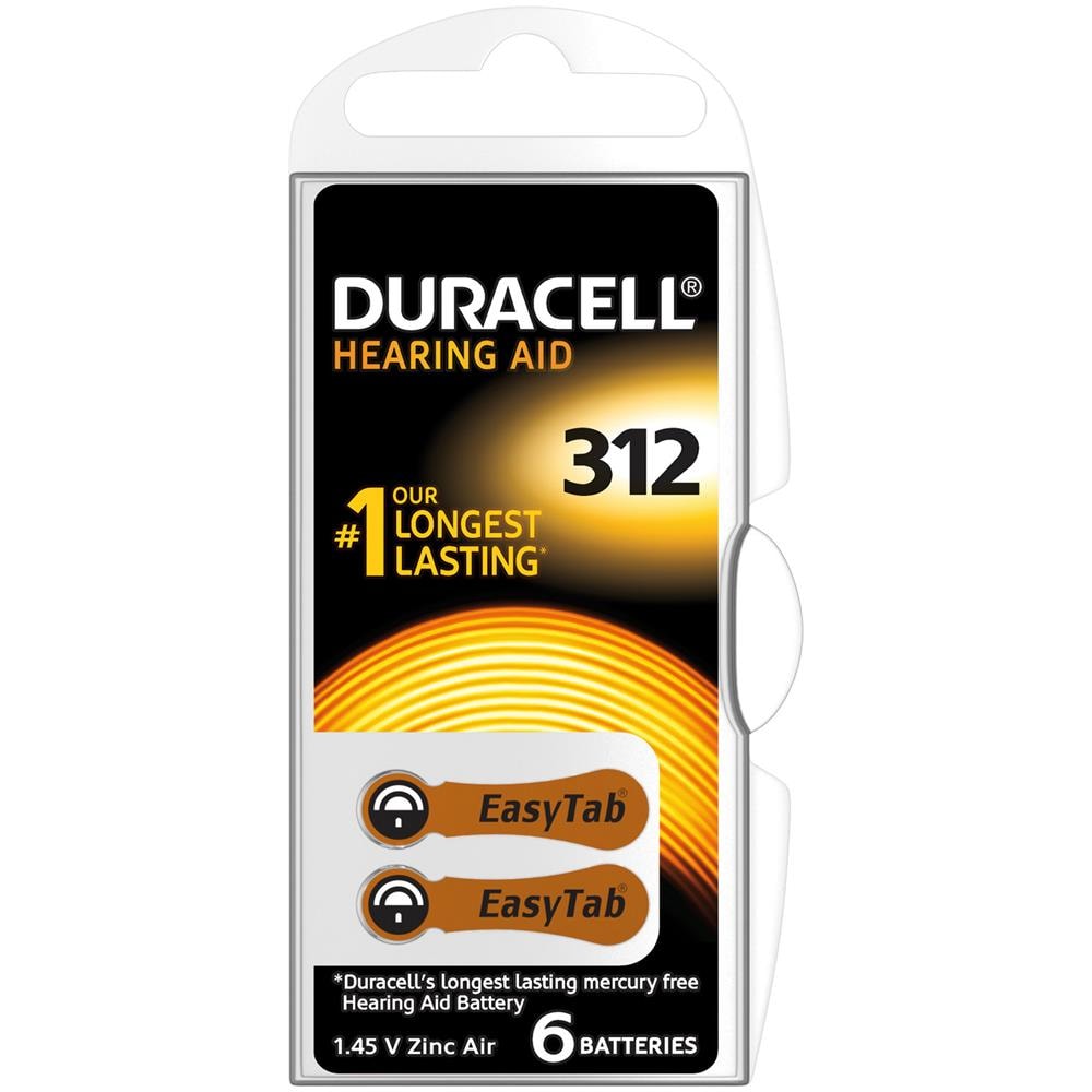 Hearing Aid DA312, Button / coin, 1,4V, 3,6 mm (0.142") , 7,9 mm (0.311") , DA312 - Foto 1