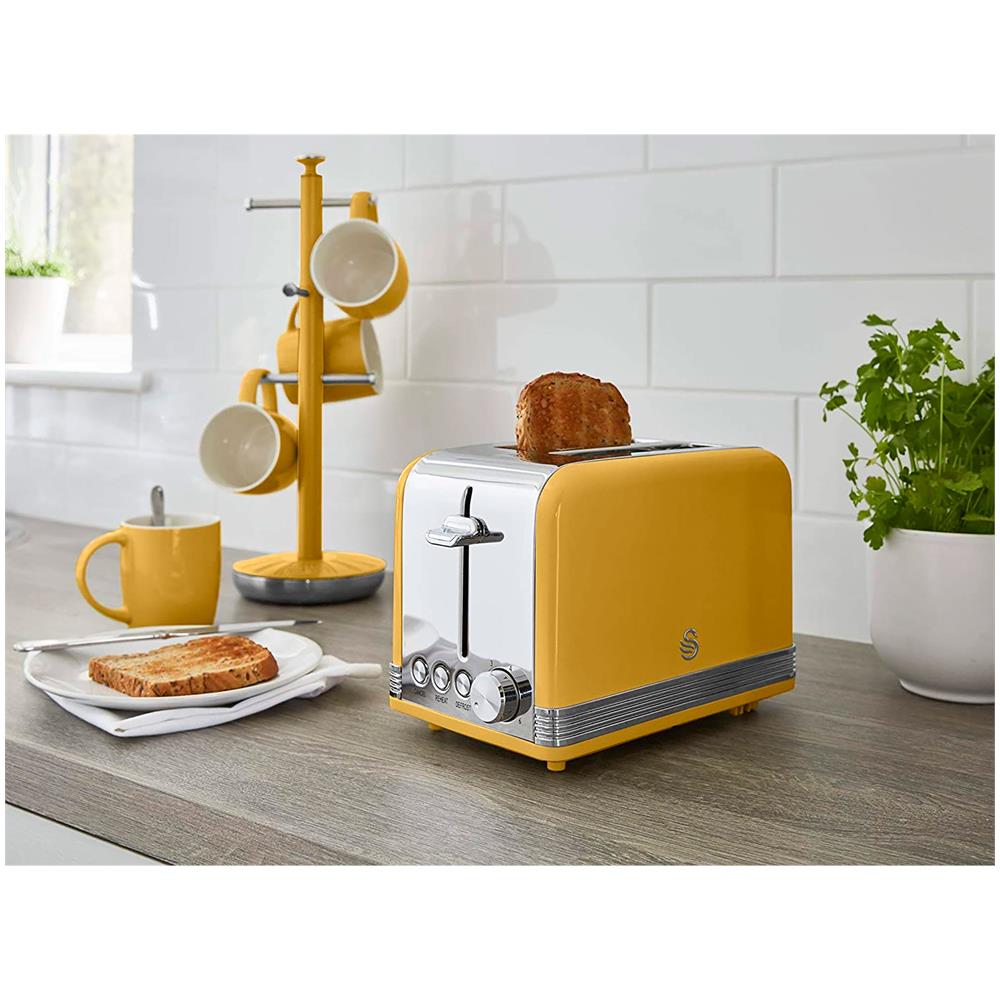 Tostapane Retro ST19010YELN a 2 Fette Potenza 815 W Colore Giallo - Foto 5