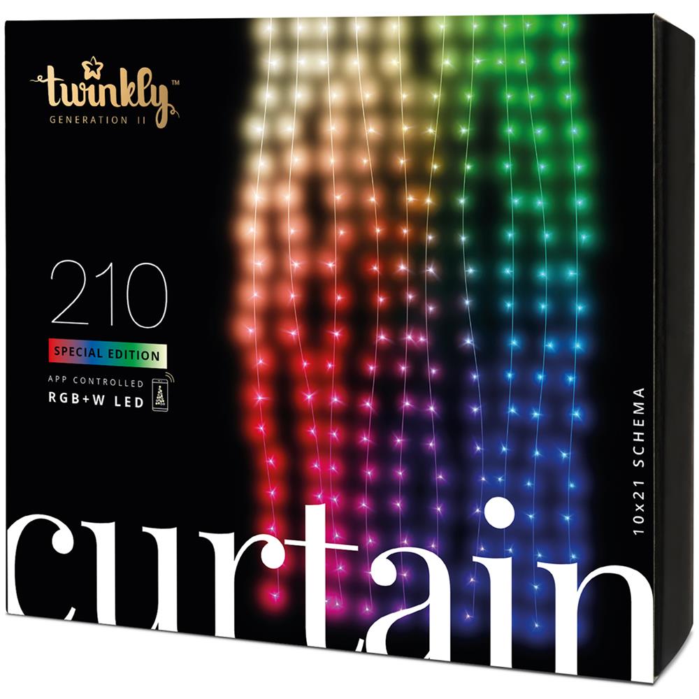 Luci Di Natale Curtain 210 Led Rgb Twinkly Multicolore - Foto 1