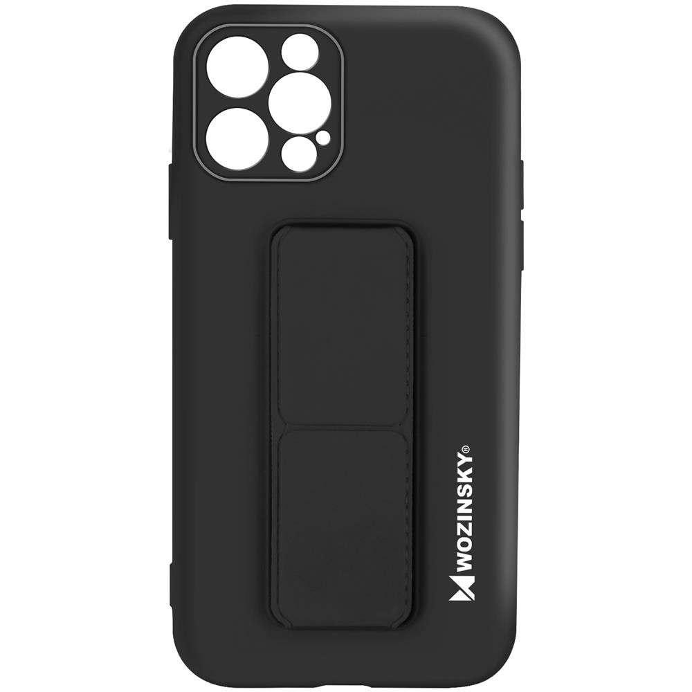 Cover Per Iphone 12 Pro Max Cavalletto Pieghevole Magnetico Nera - Foto 1