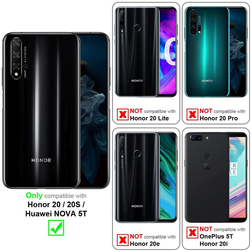 Custodia Compatibile Con Huawei Nova 5t / Honor 20 / 20s In Classy Argento - Coperchio Protettiva Con Chiusura Magnetica, Funzione Stand E Tasca Per Le Carte - Foto 2