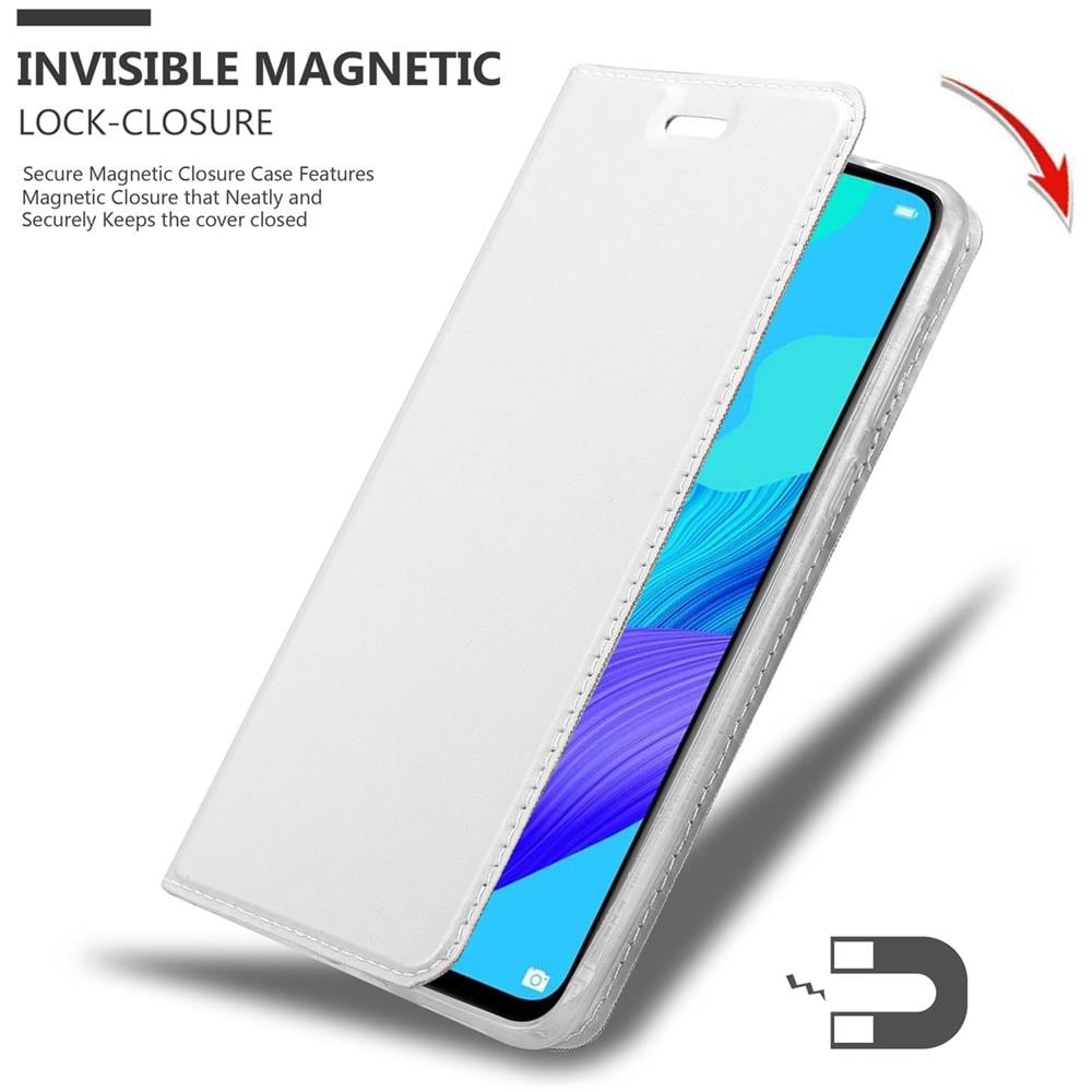 Custodia Compatibile Con Huawei Nova 5t / Honor 20 / 20s In Classy Argento - Coperchio Protettiva Con Chiusura Magnetica, Funzione Stand E Tasca Per Le Carte - Foto 8