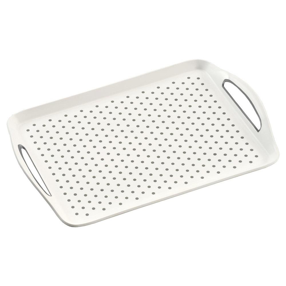 Vassoio Antiscivolo In Plastica Pp Bianco, Vassoio Colazione, Vassoio Da Cucina, Vassoio Bianco, Accessori Da Cucina, Kesper - Foto 1