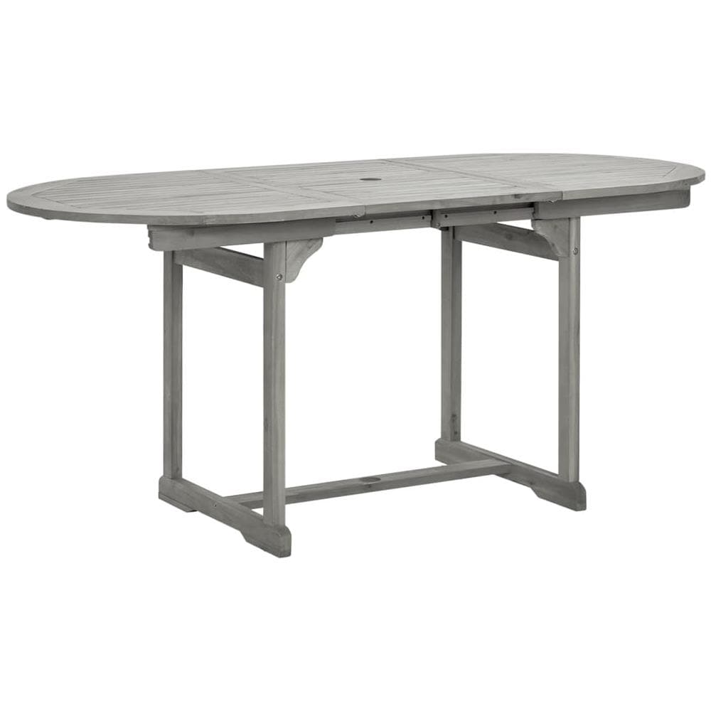 Set Da Pranzo Per Giardino 7 Pz In Legno Massello Di Acacia - Foto 2