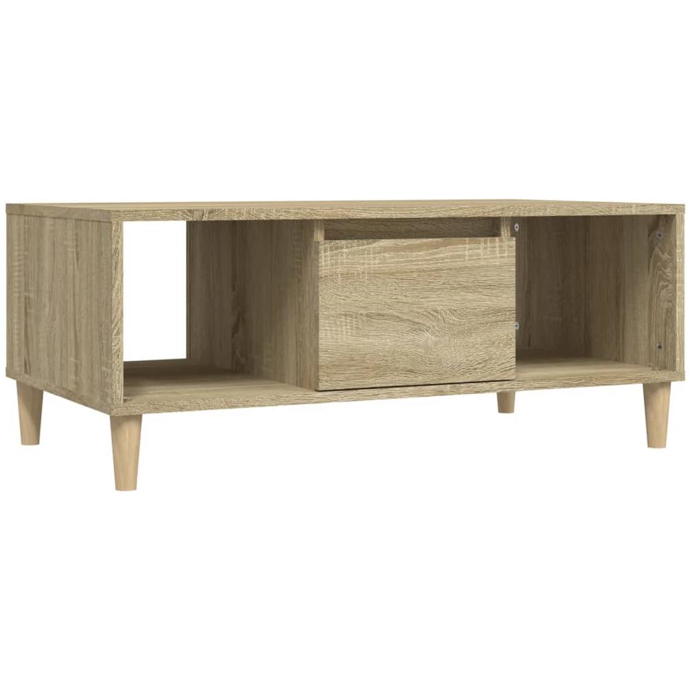 Tavolino Salotto Rovere Sonoma 90x50x36,5 Cm Legno Multistrato - Foto 1