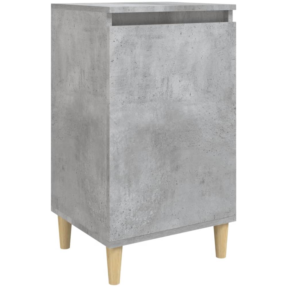 Comodino Grigio Cemento 40x35x70 Cm In Legno Multistrato - Foto 2