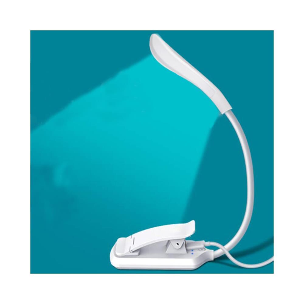 Lampada Da Lettura, Lampada Da Libro A Led Con 3 Modalità Di Luce, Ricaricabile White - Foto 2
