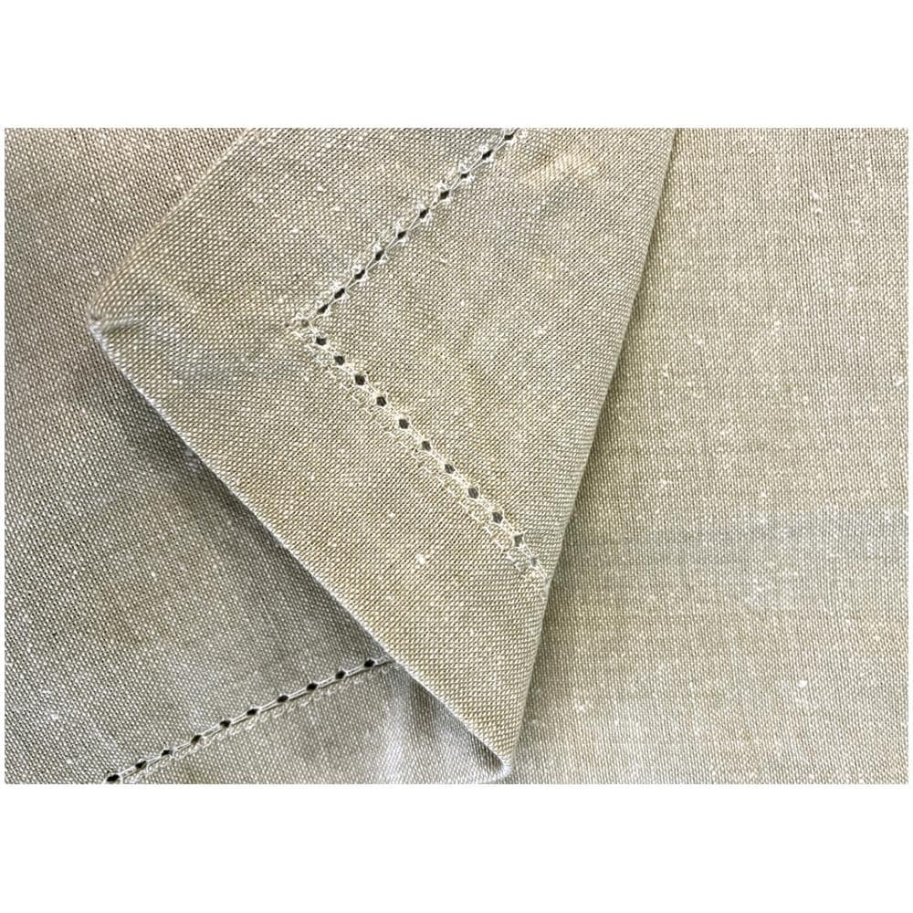 Tovaglia Cucina Soggiorno In Cotone Con Orlo A Giorno In Tinta Unita Vari Colori Ajour 85x85cm Beige Melange - Foto 4